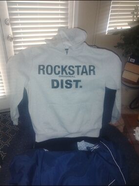 Rockstar Original Dist. Men's Light Gray Hoodie Sweater